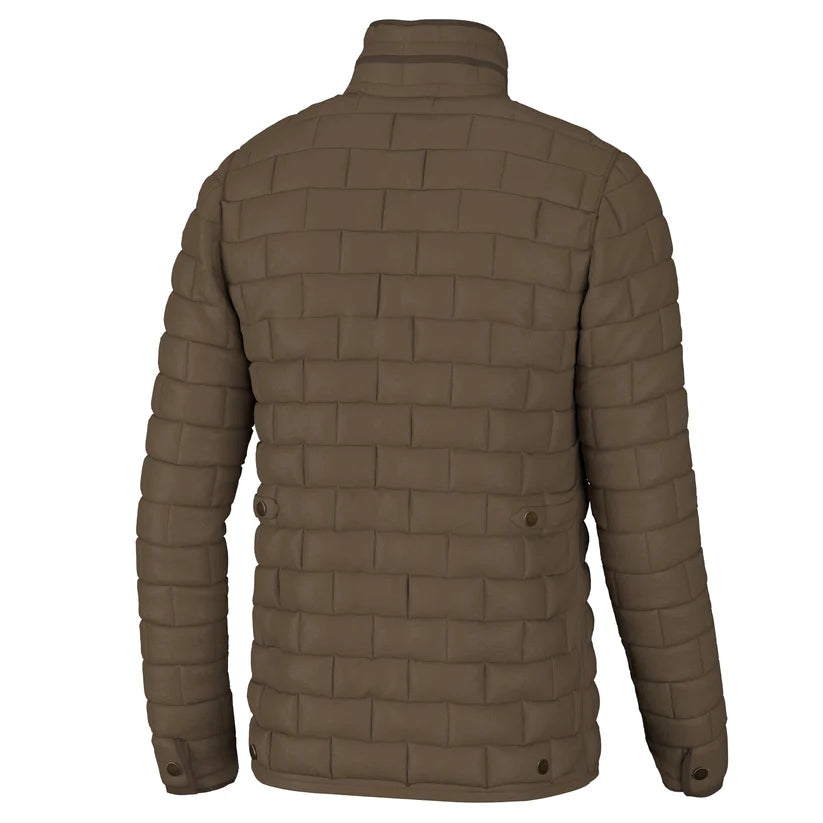 Local Boy Brick Quilted Jacket Mocha Local Boy Outfitters