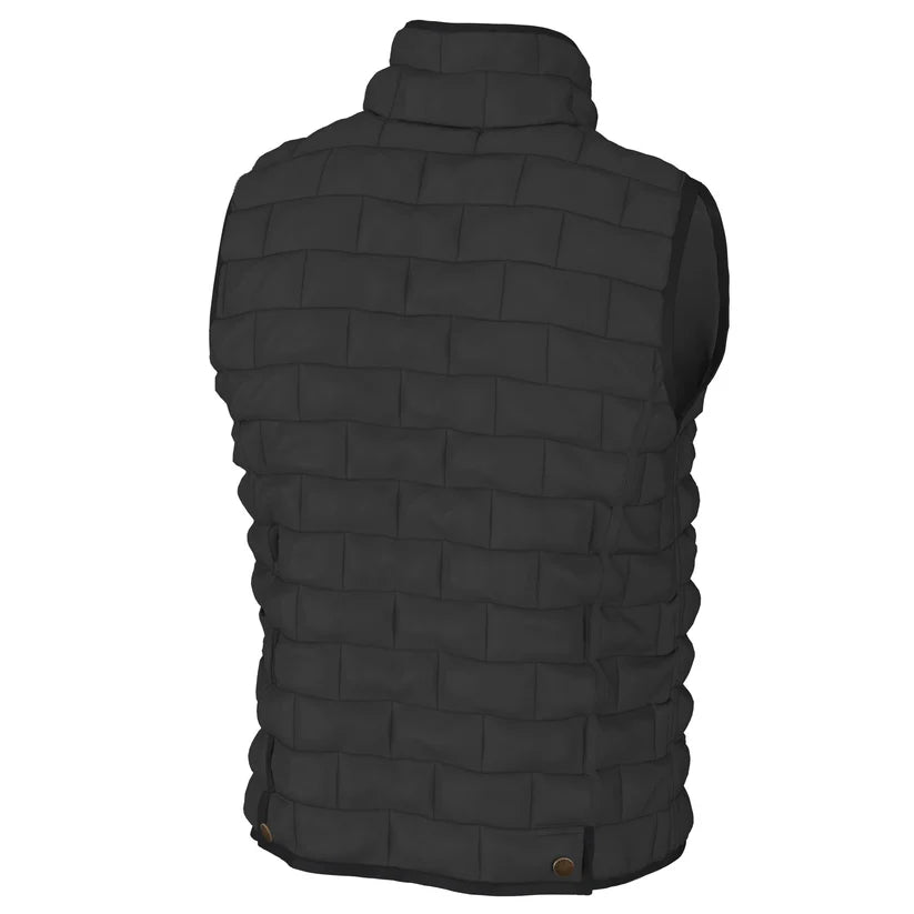 Local Boy Brick Quilted Vest Charcoal