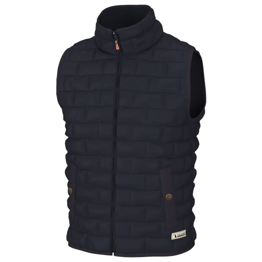 Local Boy Brick Quilted Vest Navy