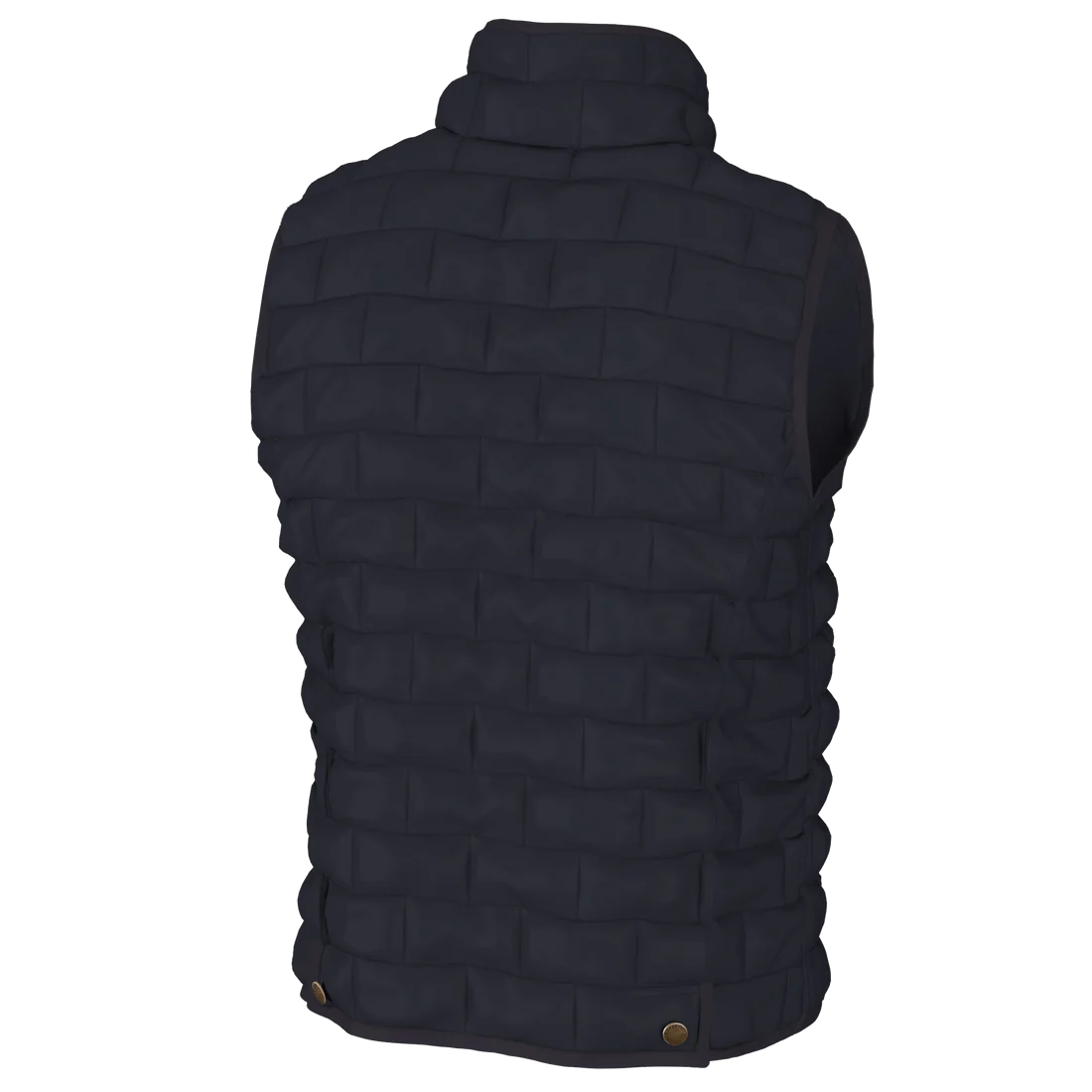 Local Boy Brick Quilted Vest Navy