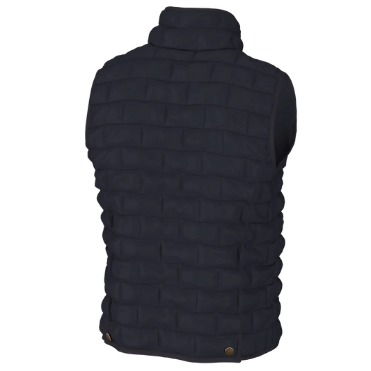 Local Boy Brick Quilted Vest Navy