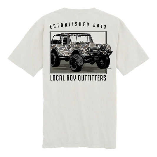 Local Boy Youth Bronco LCF SS Tee Silver