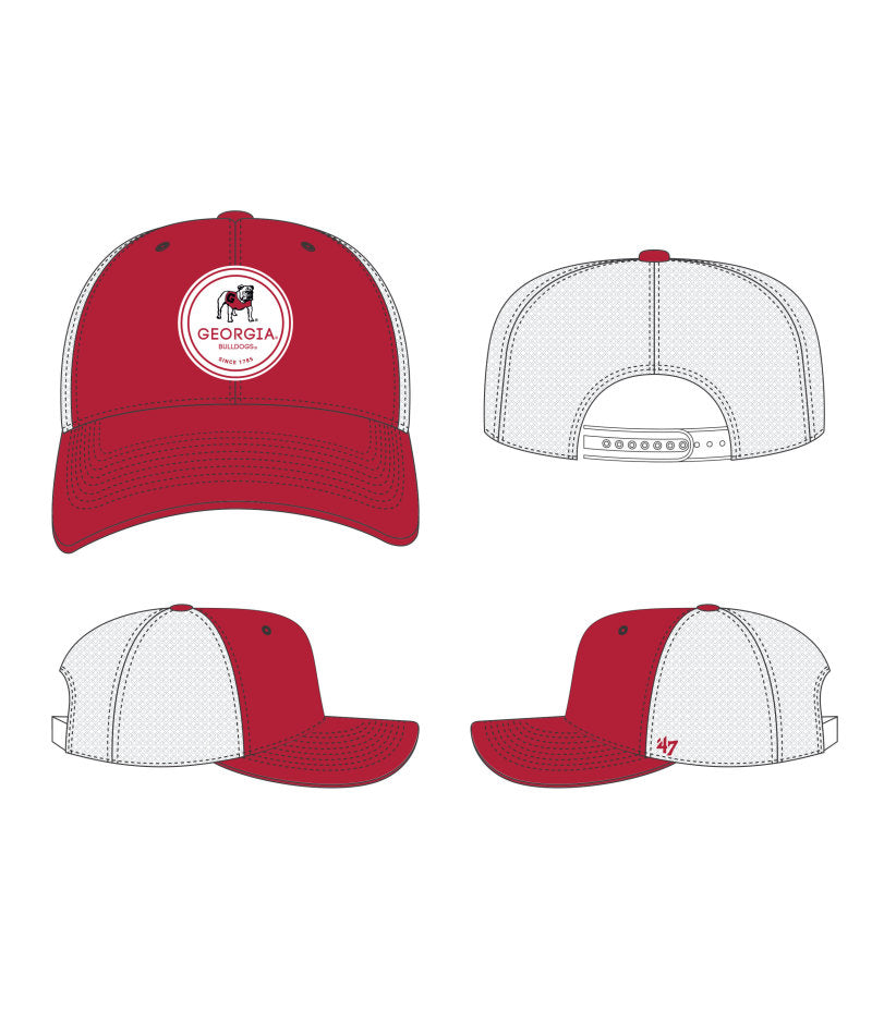 47 Brand GEORGIA BULLDOGS RED DUPREE 47 TRUCKER 47 Brand
