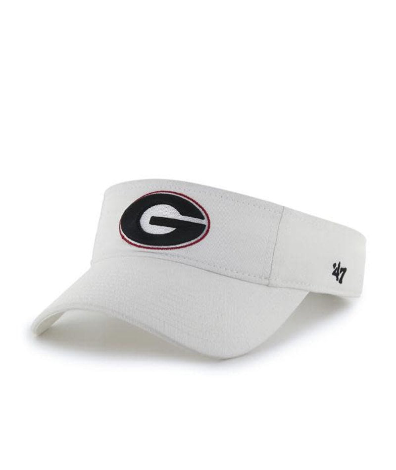 47 Brand GEORGIA BULLDOGS WHITE 47 CLEAN UP VISOR 47 Brand