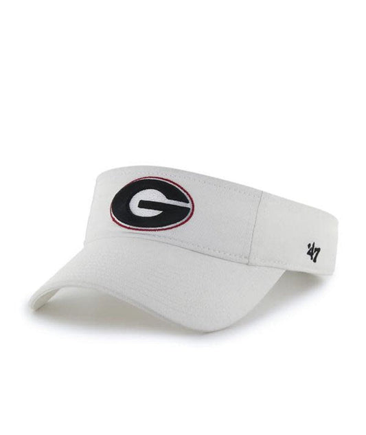 47 Brand GEORGIA BULLDOGS WHITE 47 CLEAN UP VISOR 47 Brand