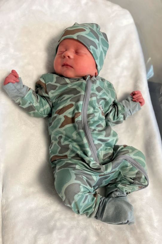 Burlebo Baby Onesie Retro Duck Camo Burlebo