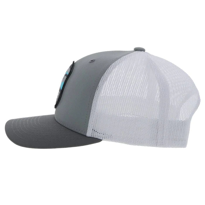 Hooey "CHEYENNE" GREY/WHITE SNAPBACK HAT Hooey