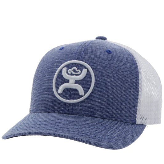Hooey Classic Blue/White W/White Logo Trucker Hat Hooey