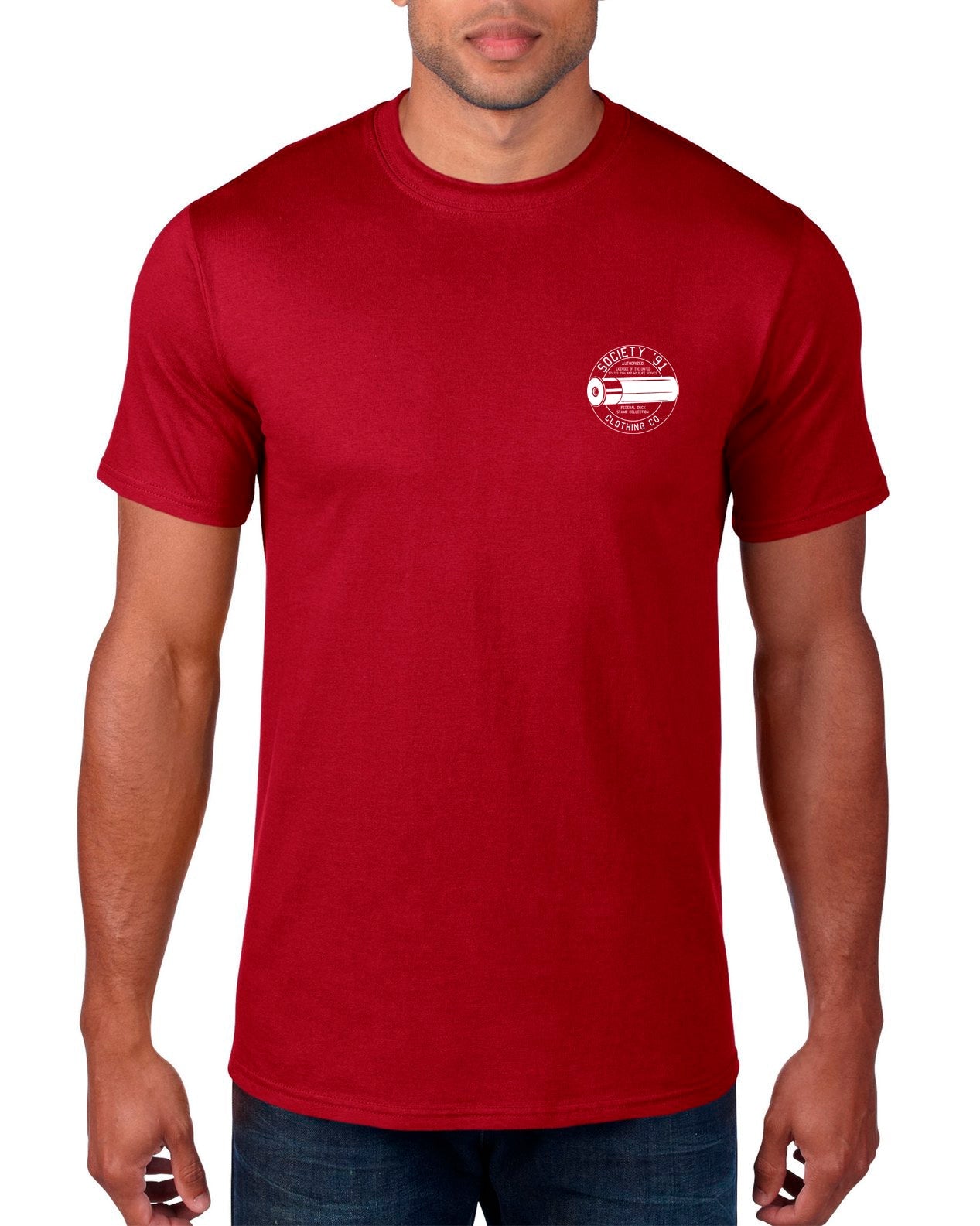 Society '91 54-55 Duckstamp Short Sleeve Tee Red Society 91