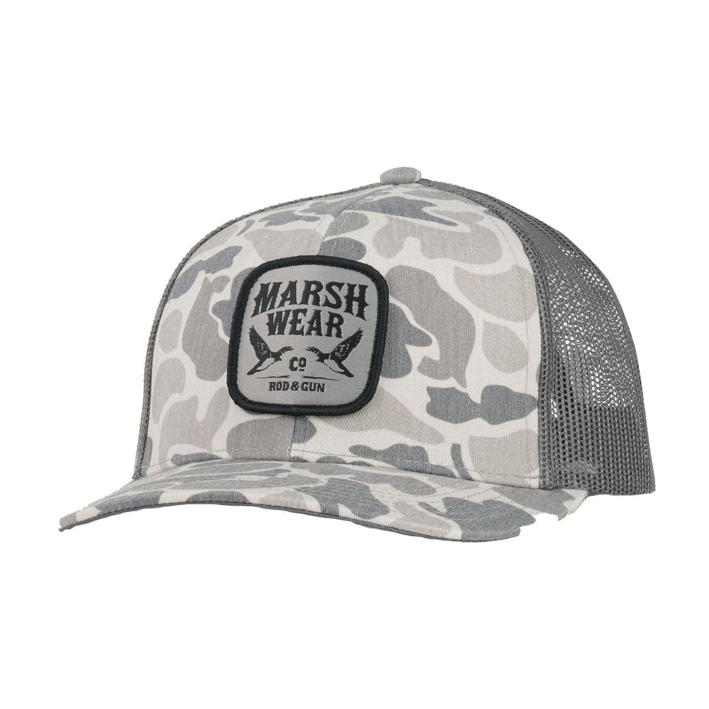 Marsh Wear Daffy Trucker Stone Mallard Camo Hat Marsh Wear