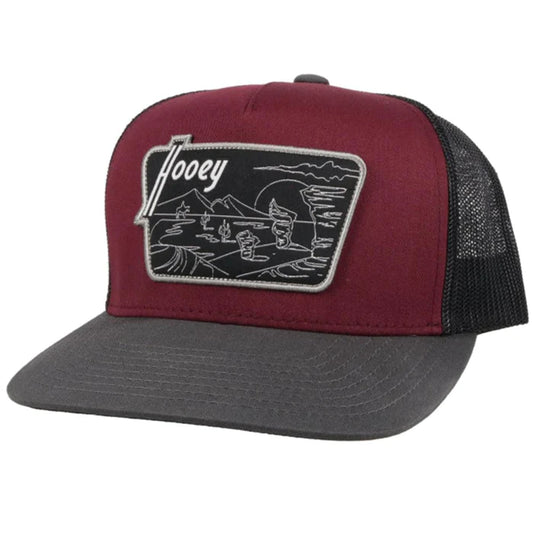 Hooey "DAVIS" MAROON/BLACK HAT