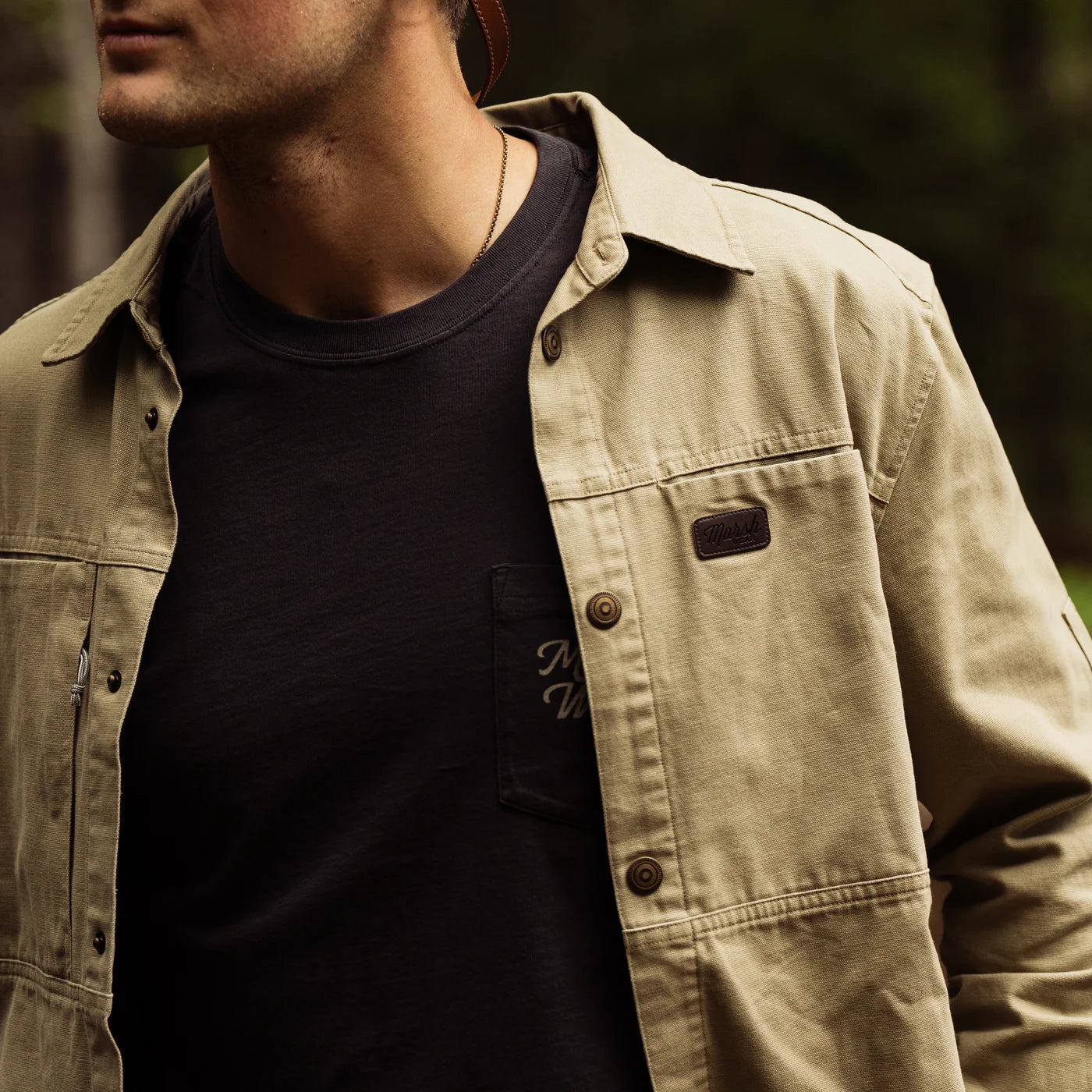 Marsh Wear Delano Shacket Slate Green