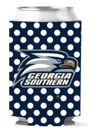 Jaymac Georgia Southern Dots Blue Can Coozie