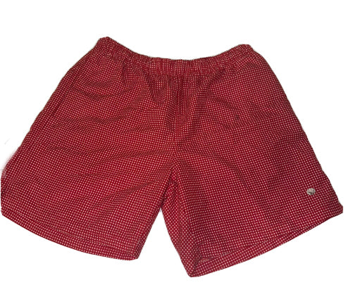 Cotton Brothers Swim Shorts Squares Red