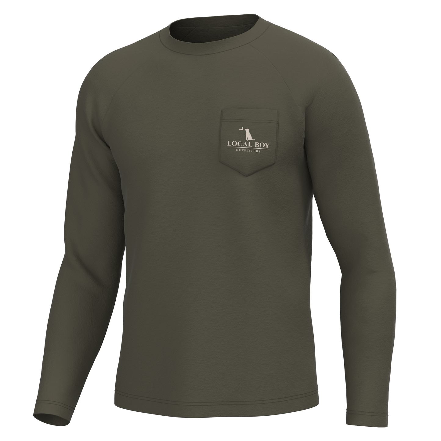 Local Boy Graphic LS Heather Blend Crew - Local Standard Local Boy Outfitters