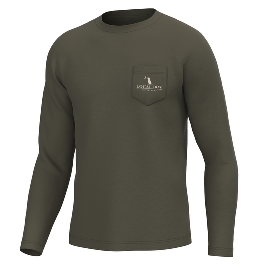 Local Boy Graphic LS Heather Blend Crew - Local Standard Local Boy Outfitters