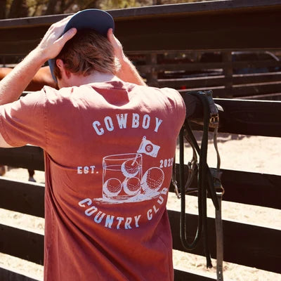Cowboy Country Club - Club Cocktail Tee Brick Cowboy Country Club