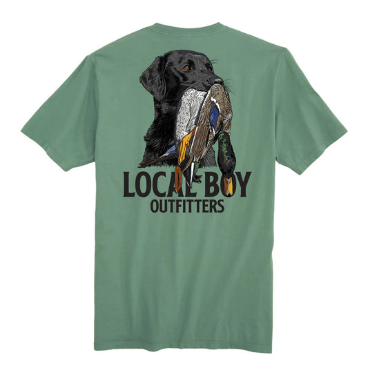 Local Boy Feathered Fetch SS Tee Light Green
