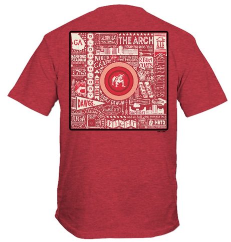 Georgia Bulldogs Fun Time Shirt Red New World Graphics