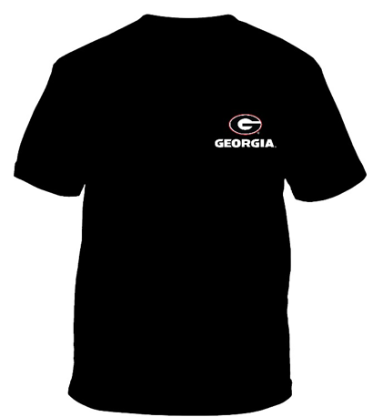 Georgia Bulldogs Glowing Stadium Shirt Black New World Graphics