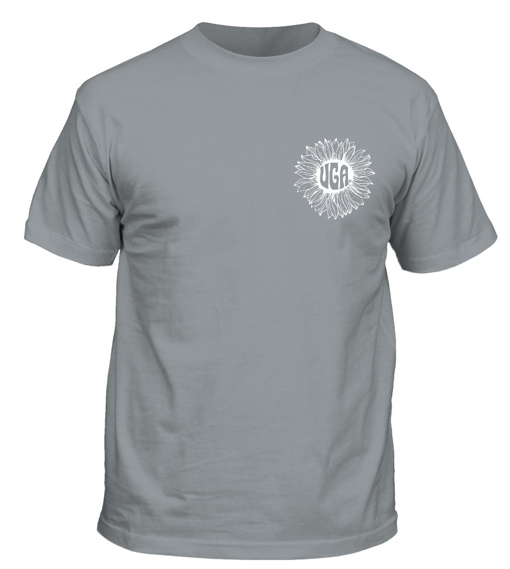 Georgia Bulldogs Groovy Text Shirt Silver Georgia Bulldogs