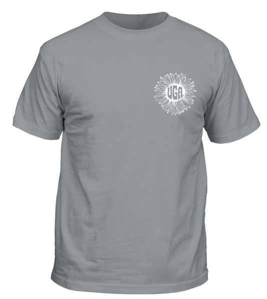 Georgia Bulldogs Groovy Text Shirt Silver Georgia Bulldogs