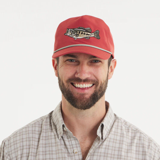 Southern Marsh Ensenada Rope Hat - Wildlife - Bass Washed Red