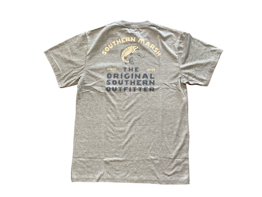 Southern Marsh Seawash Tee - Tailing Trout Dark Olive