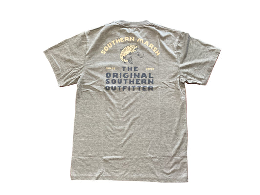 Southern Marsh Seawash Tee - Tailing Trout Dark Olive Southern Marsh