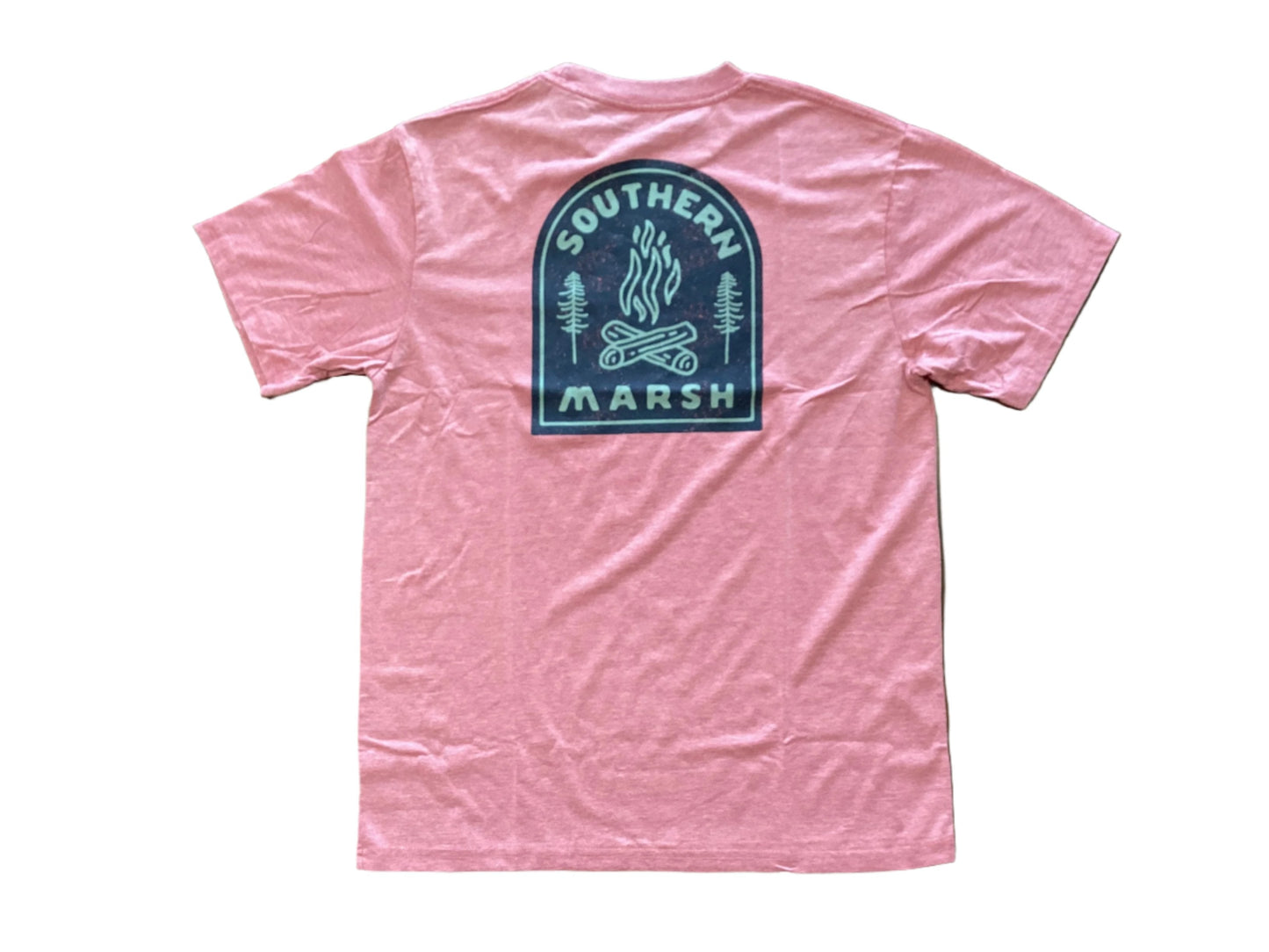 Southern Marsh Seawash Tee - Campfire Badge Tshirt Rhubarb Southern Marsh