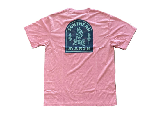 Southern Marsh Seawash Tee - Campfire Badge Tshirt Rhubarb Southern Marsh