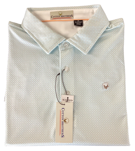 Cotton Brothers Polo White, Sun, Powder