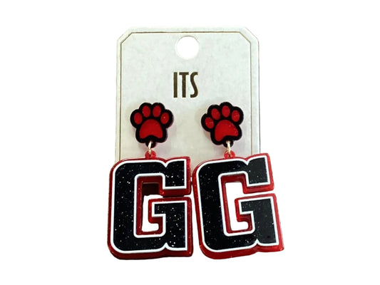 Georgia Bulldogs Pow Drop G Red and Black Golden Stella
