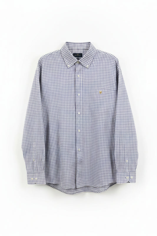 Cotton Brothers Button Up Plum/Olive/White Cotton Brothers