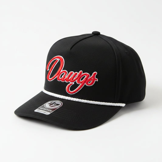 47 Brand GEORGIA BULLDOGS OSF Black Hitch Hat 47 Brand