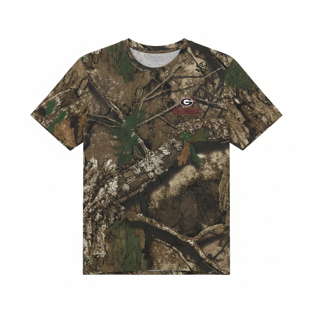 Georgia Bulldogs Camo G Script Shirt New World Graphics