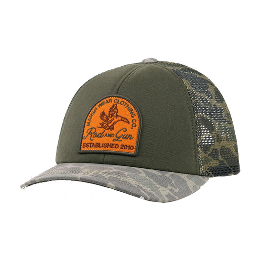 Marsh Wear In Flight Trucker Fossil Hat Marsh Wear