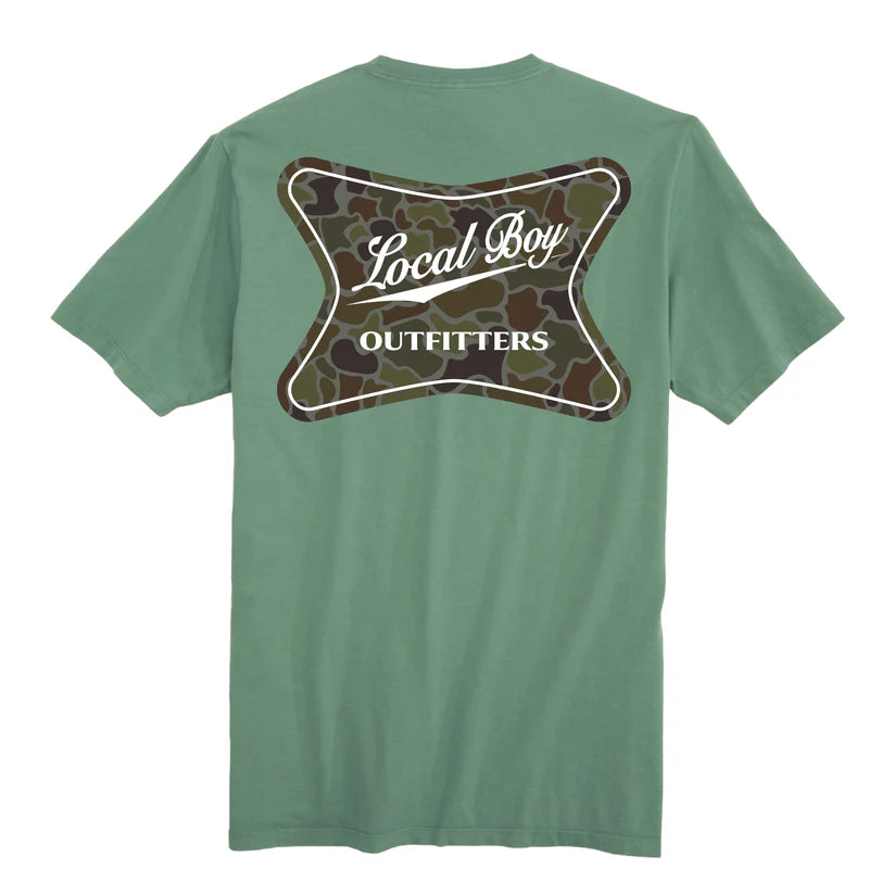 Local Boy High Badge OD SS Tee Light Green Local Boy Outfitters
