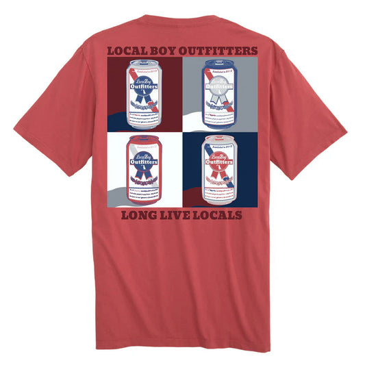 Local Boy PBR Pop Art SS Tee Brick Local Boy Outfitters