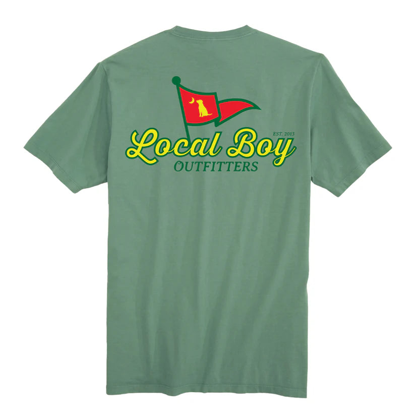 Local Boy Front Pin SS Tee Light Green Local Boy Outfitters
