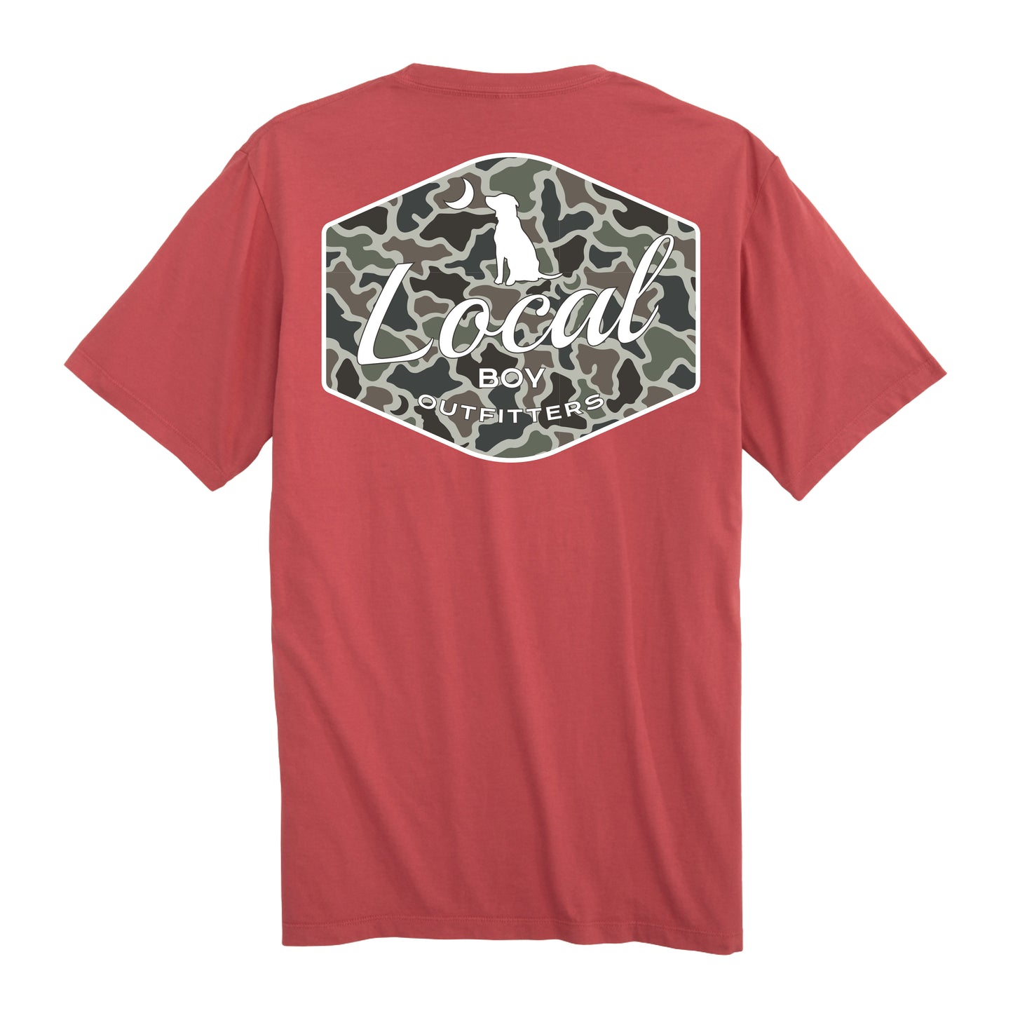 Local Boy Youth Dog and Moon Camo Badge SS Tee Local Boy Outfitters