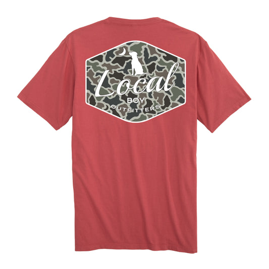 Local Boy Youth Dog and Moon Camo Badge SS Tee Local Boy Outfitters