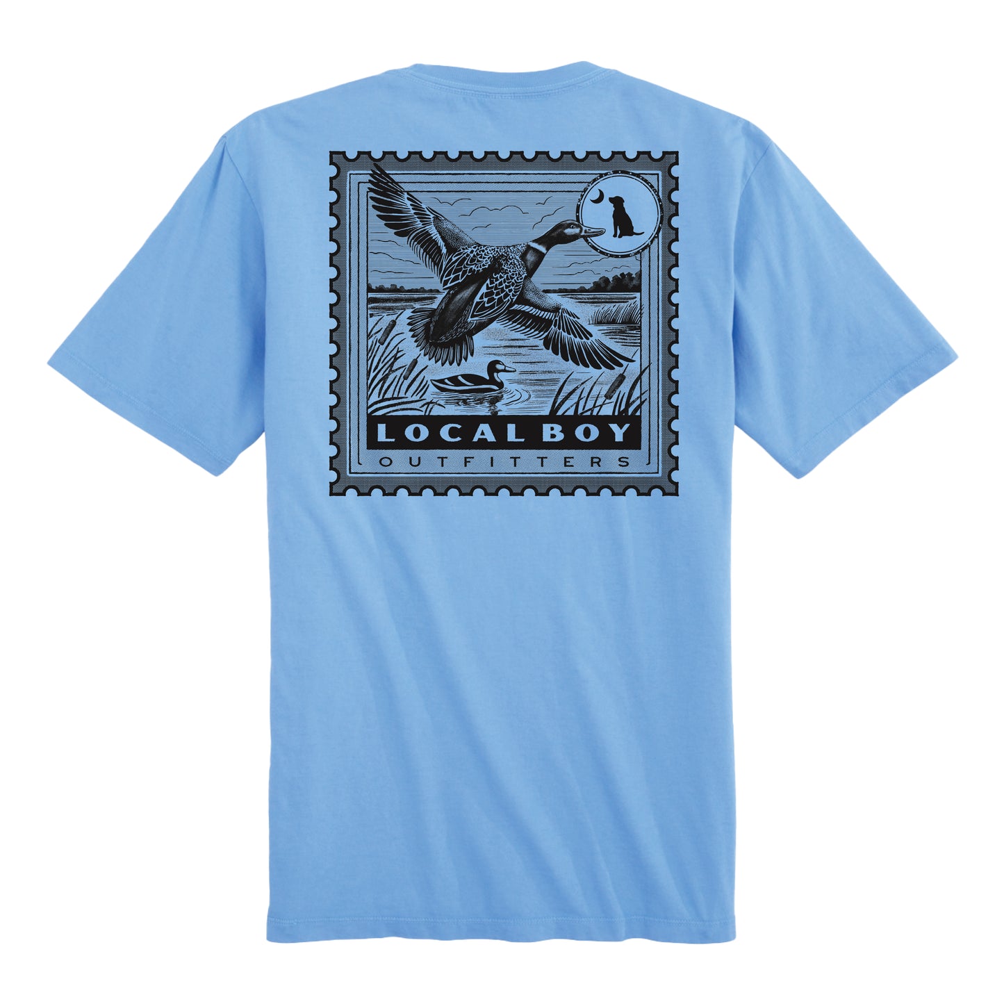 Local Boy Duck Stamp SS Tee Blue Local Boy Outfitters