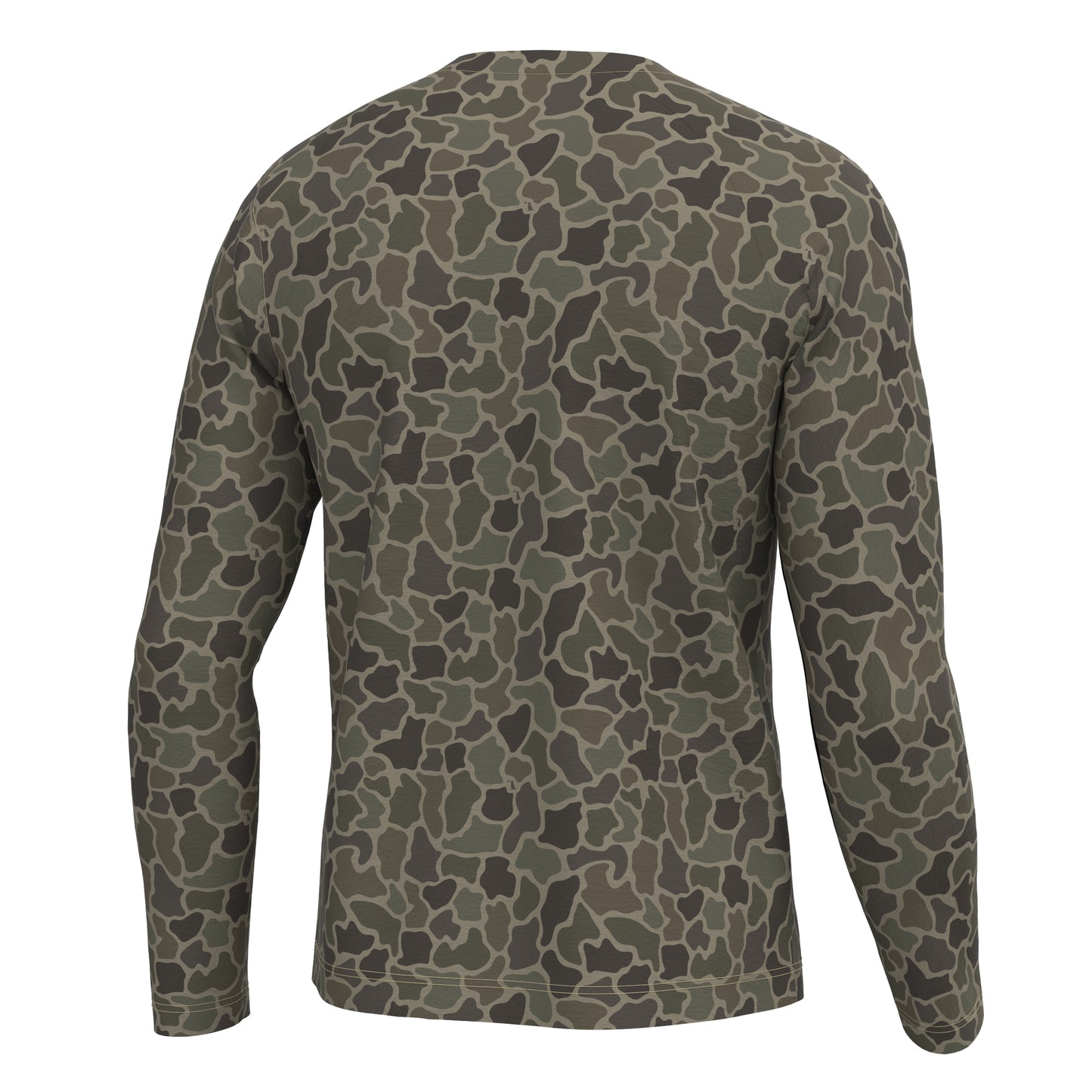 Local Boy L/S Heather Blend Crew Brush Camo Local Boy Outfitters