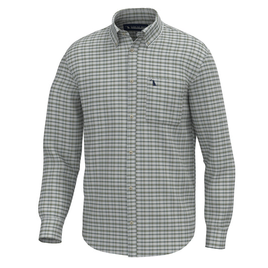 Local Boy Youth McNally Dress Shirt Silver/Smoky Teal/Olive Local Boy Outfitters