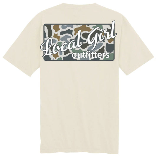Local Girl LCF Bluff Plate SS Tee Ivory Local Girl Outfitters