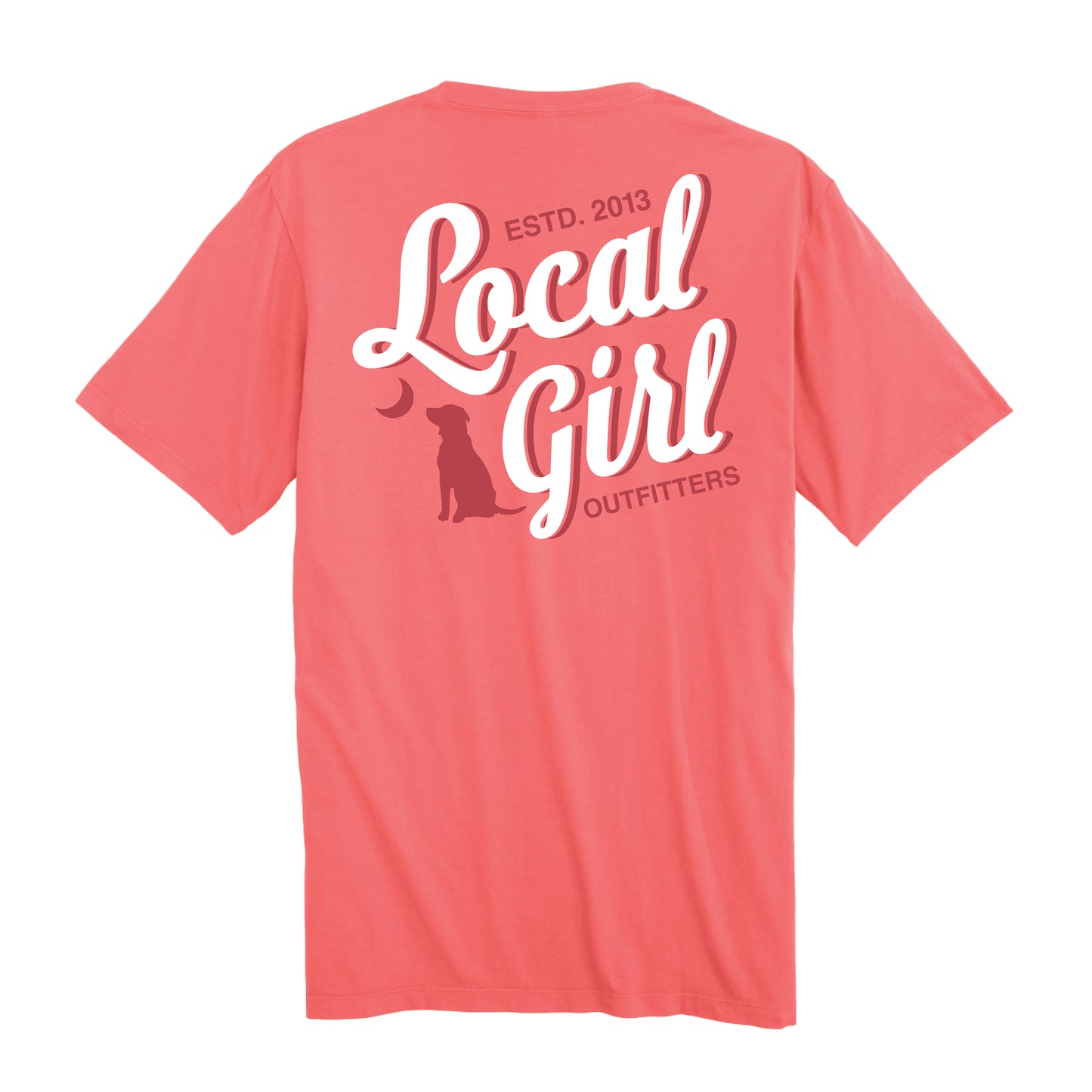 Local Girl Stacked Script SS Tee Local Girl Outfitters