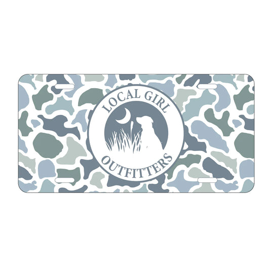 Local Girl Metal License Plate Localflage Coast