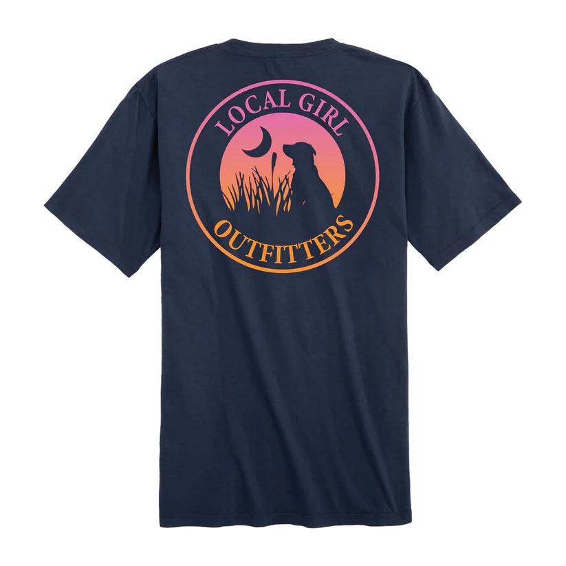 Local Girl Outfitters Sunset Spring '25 SS Tee China Blue Local Girl Outfitters