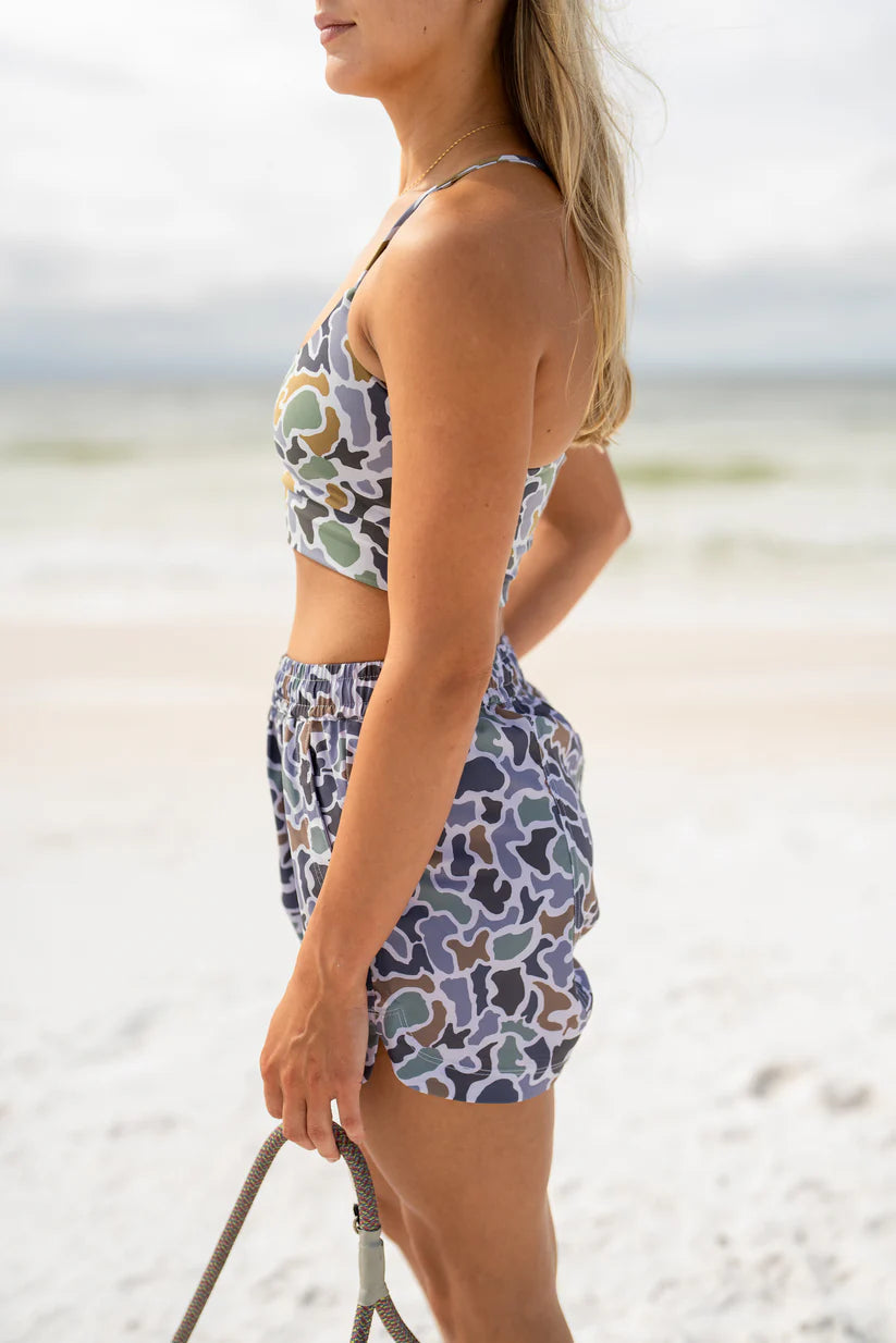 Local Girl Volley Shorts Forest Camo Local Girl Outfitters